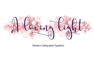 A Loving Light: A Modern Script Font for Handmade Branding