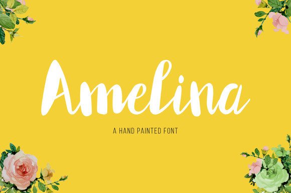 Amelina: The Elegant Hand-Painted Script Font for Crafters
