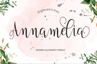 Annamelia: A Modern Script Typeface for Editorial Design