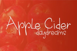 Apple Cider Daydreams: A Web Designer’s Take on This Script Font