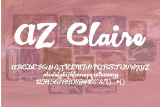 AZ Claire: A Bold Script Font for Authentic Brand Identity