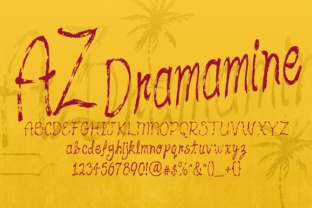 AZ Dramamine: The Vintage Typeface for Retro Brand Identity