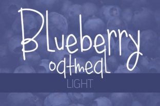 Blueberry Oatmeal Light: A Creative Font for Engaging Campaigns