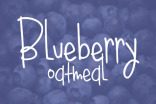 Blueberry Oatmeal Regular: A Handwritten Typeface for Clearer Campaign Messaging