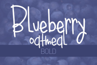 Bluebery Oatmeal Bold: A Handwritten Typeface for Editorial Design