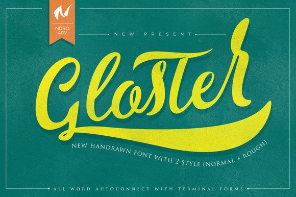 Gloster Typeface: Elevating Digital Brand Identity with Vintage Script Charm
