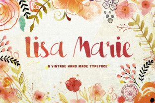 Lisa Marie: The Perfect Script Font for Girly Crafts and Spring Designs