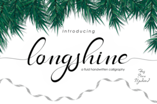 Longshine Typeface: Elevate Your Brand With Fluid Handwritten Elegance