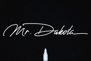 Mr. Dakota Typeface: Elevating Campaign Visuals with Modern Script Style