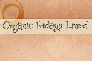Organic Fridays Lined Typeface for Handmade Shop Branding