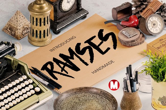Ramses Typeface: Elevating Editorial Design with Handmade Script Charm