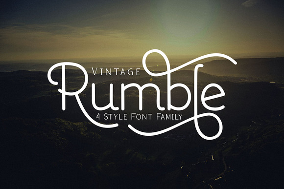 Rumble Family: The Creative Font for Polished Brand Identity
