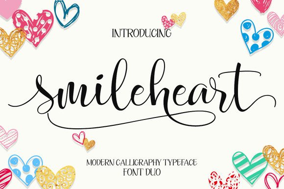 Smileheart Typeface Review: A Modern Handwritten Font for Brand Identity