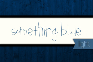 Something Blue Light: A Handwritten Font for Editorial Design