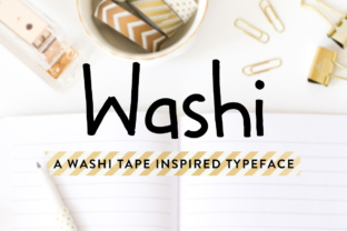 Washi: The Cute Hand-Drawn Typeface for Small Business Branding